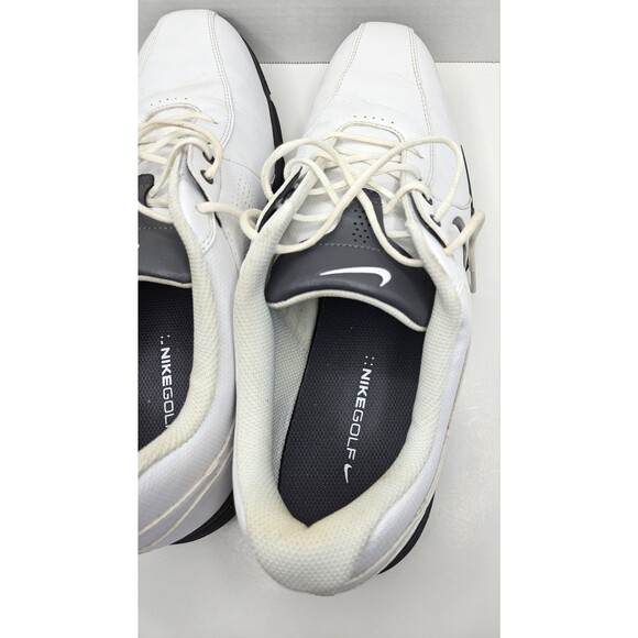 Nike Durasport III 3 Soft Spike Golf Shoes Men’s Size 13 White Black 628527-101 - Picture 8 of 10